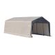 ShelterLogic 12 ft. W x 20 ft. D x 8 ft. H Peak-Style Garage Storage Shelter w/ Corrosion-Resistant, All-Steel Frame and Zippers
