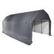 ShelterLogic 12 ft. W x 20 ft. L x 9 ft. H Barn-Style Garage in Grey w/ All-Steel, Corrosion-Resistant Frame and Vertical Sidewalls