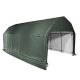 ShelterLogic 12 ft. W x 24 ft. D x 11 ft. H Steel and Polyethylene Garage without Floor in Green w/ Corrosion-Resistant Frame