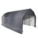 ShelterLogic 12 ft. W x 28 ft. D x 11 ft. H Steel and Polyethylene Garage without Floor in Grey w/ Corrosion-Resistant Frame