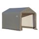 ShelterLogic Storage Shed 6 foot W x 6 foot H x 6 foot D Peak Style Shed-in-a-Box in Grey