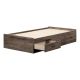 South Shore - Asten Brown Fall Oak Twin Bed