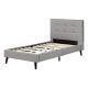 South Shore - Fusion Medium Gray Twin Bed