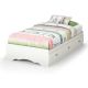 South Shore - Tiara 3-Drawer Pure White Twin-Size Storage Bed