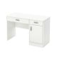 South Shore 43.75 inch Pure White Rectangular 2 -Drawer Computer Desk w/ Adjustable Shelves