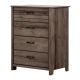 South Shore Asten 4-Drawer Fall Oak Chest 40-in. H x 31.25-in. W x 19.5-in. D