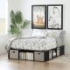 South Shore Flexible Black Oak Full-Size Storage Bed