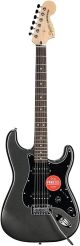 Squier Affinity Series Stratocaster Electric Guitar - Charcoal Frost Metallic w/ Laurel Fingerboard