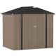 6 ft. W x 8 ft. D Outdoor Storage Metal Shed Lockable Metal Garden Shed for Backyard Outdoor (48 sq. ft.)