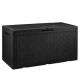 Tozey 100 Gal. Waterproof Black Large Resin Deck Box Outdoor Lockable