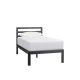 StyleWell Grandon Black Metal Twin Platform Bed with Slats (39 in W. X 14 in H.)