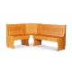 Linon Home Decor - Kaylie Natural Wood Corner Nook Unit