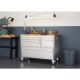 TRINITY 4 ft. 7-Drawer Stainless Steel Workbench w/ Storage
