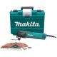 Makita 3 Amp Corded Variable Speed Oscillating Multi-Tool Kit With Blade, Sanding Pad, Sandpaper, Adopter, Hard Case