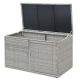 HONEY JOY 45 in. W x 23.5 in. D x 25.5 in. H 88 Gal. Gray Ratton Outdoor Storage Cabinet