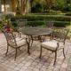 Traditions 5-Piece Patio Outdoor Dining Set with 4-Cast Aluminum Dining Chairs and 48 in. Round Table