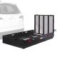 500 lbs. Capacity Heavy-Duty Hitch-Mounted Steel Folding Cargo Carrier with Ramp