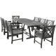 Vifah Renaissance 9-pc Rectangle Patio Dining Set