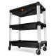 WEN 300 lbs. Capacity 32-in. x 18.5-in. Triple Decker Service 3-Tray and Utility Cart