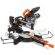 WEN 9 5 Amp 7 25 in Single Bevel Compact Sliding Compound Miter Saw with LED Cutline Guide