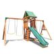 SPORTSPOWER Sherwood Wood Swing Set with Slide