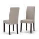 Simpli Home - Acadian Light Beige Parson Dining Chair (Set of 2)