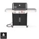 Weber Genesis E-325s 3-Burner Natural Gas Grill in Black w/ Built-In Thermometer