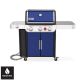 Weber Genesis E-335 3-Burner Natural Gas Grill in Deep Ocean Blue w/ Side Burner