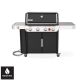 Weber Genesis E-435 4-Burner Natural Gas Grill in Black w/ Side Burner