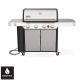 Weber Genesis S-435 4-Burner Natural Gas Grill in Stainless Steel w/ Side Burner