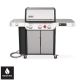 Weber Genesis Smart SX-335 3-Burner Natural Gas Grill in Stainless Steel w/ Side Burner
