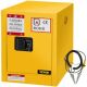 VEVOR 17 in. W x 17 in. D x 18 in. H Flammable Cabinet Adjustable Shelf Galvanized Steel Yellow Outdoor Storage Cabinet