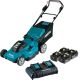 Makita 18-Volt X2 (36V) LXT Lithium-Ion Cordless 21 in. Walk Behind Lawn Mower Kit w/4 batteries (4.0Ah)