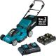 Makita 18-Volt X2 (36V) LXT Lithium-Ion Cordless 21 in. Walk Behind Lawn Mower Kit w/4 batteries (5.0Ah)