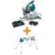 Makita 18V X2 (36V) LXT Brushless 10 in. Dual-Bevel Sliding Compound Miter Saw Kit (5.0Ah) w/ bonus Folding Miter Saw Stand