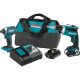 Makita 18-Volt 2.0Ah LXT Lithium-Ion Compact Cordless Combo Kit (2-Piece) (Impact Driver/ Brushless Drywall Screwdriver)