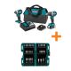 Makita 18-Volt LXT Lithium-Ion Compact Brushless 2-Pc. Combo Kit w/ bonus Impact XPS 35 Piece Impact Bit Set