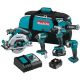 Makita - 18-Volt LXT Lithium-Ion Brushless Cordless Combo Kit (Hammer Drill/ Impact Driver/ Circular Saw/ Flashlight) 5.0Ah
