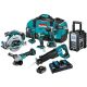 Makita 18-Volt 5.0Ah LXT Brushless 7-pc Kit(Hammer Driver-Drill, Impact Driver, ReciproSaw, Circ Saw, Grinder, Radio, Light)