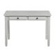 43.3 in. Rectangle Light Gray Wood 2-Drawer Computer Desk Writing Table Console Table with Legs