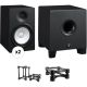 Yamaha HS8 Powered Studio Monitors and HS8S Subwoofer w/ Monitor Controller Kit