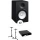 Yamaha HS8 Powered Studio Monitors w/ Monitor Controller and Isolation Pads Kit