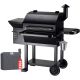 Z GRILLS 1060 sq.-inch Wood Pellet Grill and Smoker 8-in-1 BBQ in Black