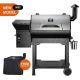 Z GRILLS 694 sq.-in. Pellet Grill and Smoker in Stainless Steel
