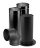 DuraVent - 6 in. x 14.25 in. Single-Wall Black Stove Pipe Universal Up or Out Install Kit Chimney Pipe