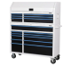 Husky Limited Edition 52 inch 17-Drawer White Tool Chest Combo
