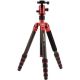 MeFOTO GlobeTrotter Carbon Fiber Travel Tripod Kit (Red)