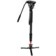 GVM G169 CARBON FIBER 4-Section Monopod with Video Fluid Head