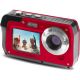Minolta MN40WP Waterproof Dual-Screen Digital Camera (Red)