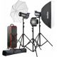 Godox - QS400II 3-Light Studio Flash Kit